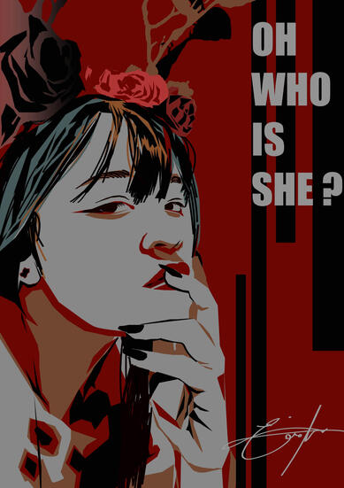 &quot;Oh Who is She?&quot; |Adobe Illustrator| Vector Portrait.
