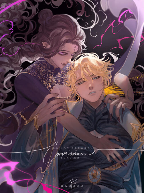 OC Commission for Cotriana. Arachne and Raiden.